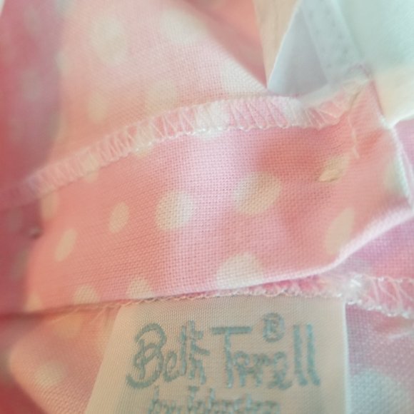 Beth Terrell by Johnston pink and white polka dot dress 18 months - Picture 3 of 3